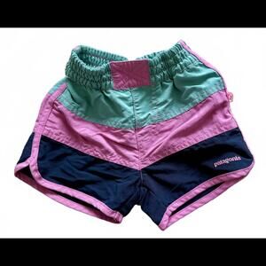 Patagonia Shorts Baby 6-12M Pink Boardshorts Swim Nylon Trunks Beach